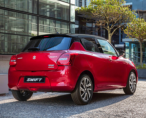 Suzuki Swift rot Rückseite